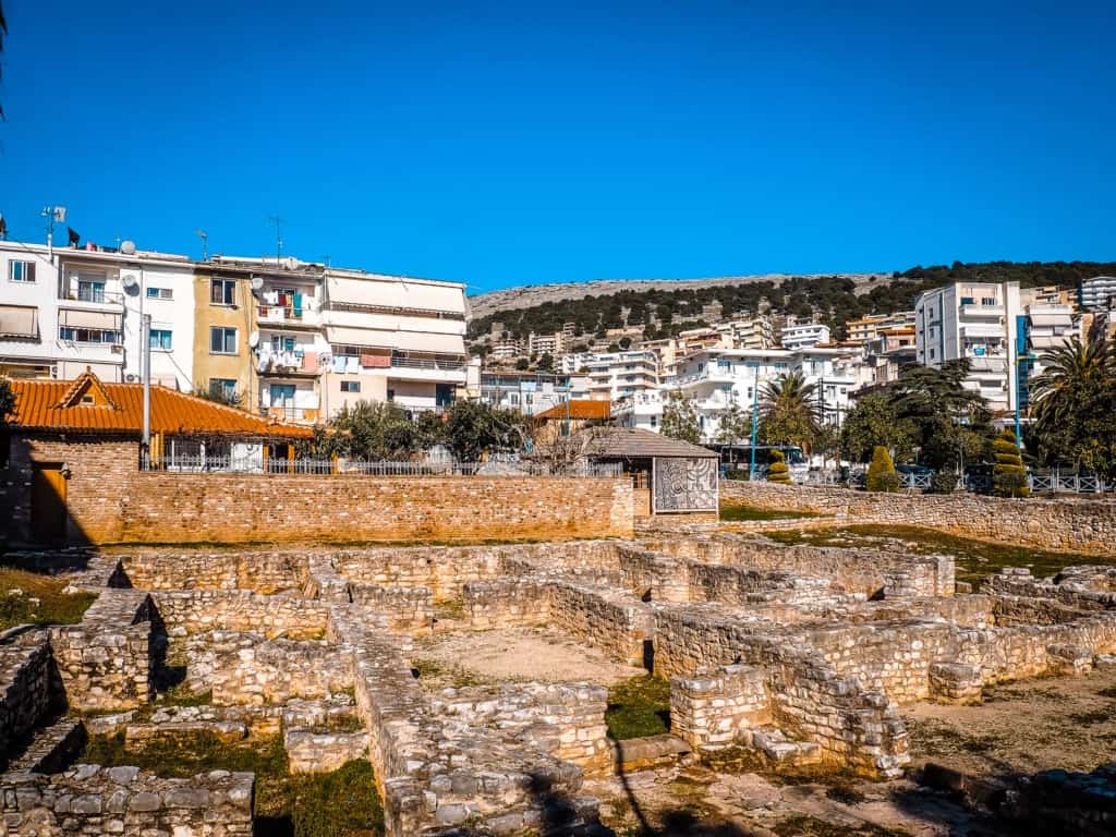 Saranda Albanien - Ruinen des antiken Synagogenkomplex